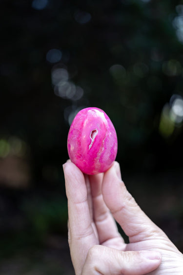 Pink Agate Egg